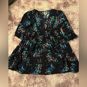 Jaase babydoll hippie floral dress size medium